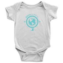 Load image into Gallery viewer, Soca Global Baby Bodysuit TURQ print