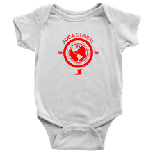 Load image into Gallery viewer, Soca Global Baby Bodysuit RED print