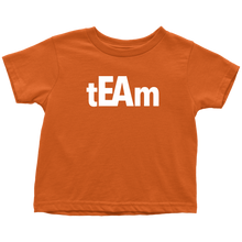 Load image into Gallery viewer, tEAm Toddler T-Shirt  White Print