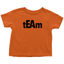 Load image into Gallery viewer, tEAm Toddler-Shirt  BLACK Print