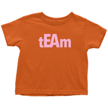 Load image into Gallery viewer, tEAm Toddler T-Shirt  BLACK Print