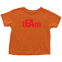 Load image into Gallery viewer, tEAm Toddler T-Shirt  BLACK Print