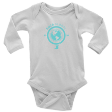 Load image into Gallery viewer, Soca Global Baby Bodysuit Long Sleeve TURQ print
