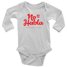 Load image into Gallery viewer, No Habla Baby Bodysuit RED print
