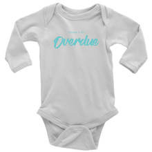 Load image into Gallery viewer, Overdue Baby Bodysuit TURQ print
