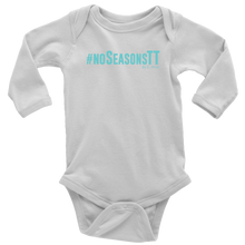 Load image into Gallery viewer, No Seasons Baby Bodysuit TURQ print