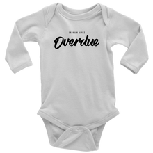 Load image into Gallery viewer, Overdue Baby Bodysuit WHITE print
