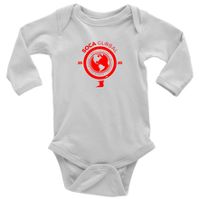 Load image into Gallery viewer, Soca Global Baby Bodysuit Long Sleeve RED print
