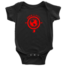 Load image into Gallery viewer, Soca Global Baby Bodysuit RED print