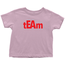 Load image into Gallery viewer, tEAm Toddler T-Shirt  BLACK Print