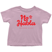 Load image into Gallery viewer, No Habla Toddler T-Shirt Red print