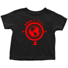 Load image into Gallery viewer, Soca Global Toddler T-Shirt RED print