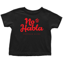 Load image into Gallery viewer, No Habla Toddler T-Shirt Red print