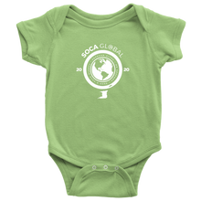 Load image into Gallery viewer, Soca Global Baby Bodysuit  WHITE  print