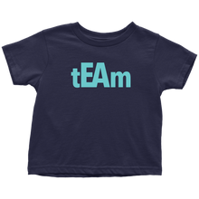 Load image into Gallery viewer, tEAm Toddler T-Shirt  BLACK Print