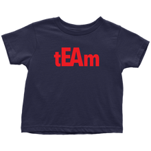 Load image into Gallery viewer, tEAm Toddler T-Shirt  BLACK Print