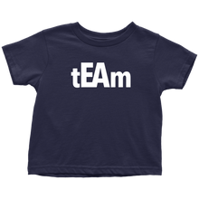 Load image into Gallery viewer, tEAm Toddler T-Shirt  White Print