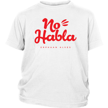 Load image into Gallery viewer, No Habla Youth Shirt Red print