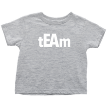 Load image into Gallery viewer, tEAm Toddler T-Shirt  White Print