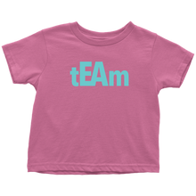 Load image into Gallery viewer, tEAm Toddler T-Shirt  BLACK Print