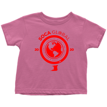 Load image into Gallery viewer, Soca Global Toddler T-Shirt RED print