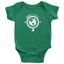 Load image into Gallery viewer, Soca Global Baby Bodysuit  WHITE  print