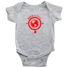 Load image into Gallery viewer, Soca Global Baby Bodysuit RED print