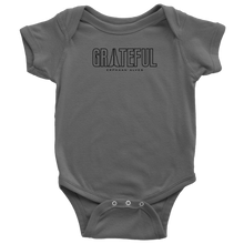 Load image into Gallery viewer, Grateful Baby Bodysuit BLACK Print