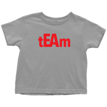 Load image into Gallery viewer, tEAm Toddler T-Shirt  BLACK Print