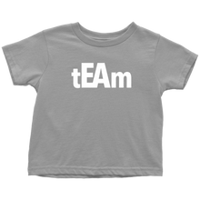 Load image into Gallery viewer, tEAm Toddler T-Shirt  White Print