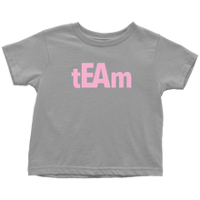 Load image into Gallery viewer, tEAm Toddler T-Shirt  BLACK Print