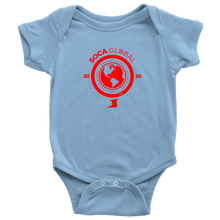 Load image into Gallery viewer, Soca Global Baby Bodysuit RED print