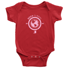 Load image into Gallery viewer, Soca Global Baby Bodysuit PINK print