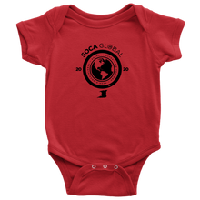 Load image into Gallery viewer, Soca  Global Baby Bodysuit BLACK print