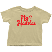 Load image into Gallery viewer, No Habla Toddler T-Shirt Red print
