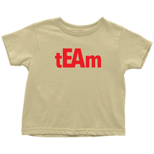 Load image into Gallery viewer, tEAm Toddler T-Shirt  BLACK Print