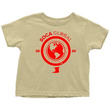 Load image into Gallery viewer, Soca Global Toddler T-Shirt RED print
