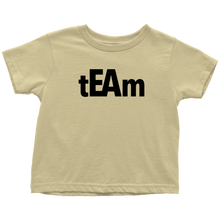 Load image into Gallery viewer, tEAm Toddler-Shirt  BLACK Print