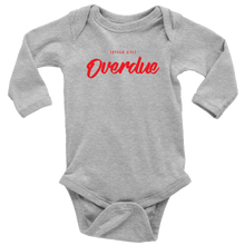 Load image into Gallery viewer, Overdue Baby Bodysuit RED print