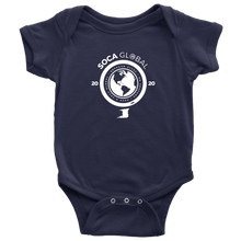 Load image into Gallery viewer, Soca Global Baby Bodysuit  WHITE  print