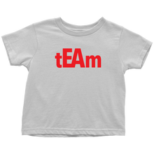 Load image into Gallery viewer, tEAm Toddler T-Shirt  BLACK Print