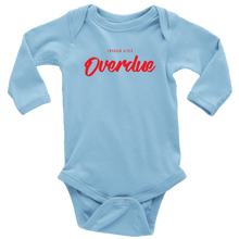 Load image into Gallery viewer, Overdue Baby Bodysuit RED print