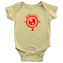 Load image into Gallery viewer, Soca Global Baby Bodysuit RED print