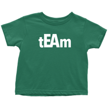 Load image into Gallery viewer, tEAm Toddler T-Shirt  White Print