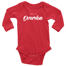 Load image into Gallery viewer, Overdue Baby Bodysuit WHITE print
