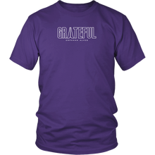 Load image into Gallery viewer, Grateful Unisex Shirt WHITE Print