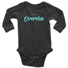 Load image into Gallery viewer, Overdue Baby Bodysuit TURQ print