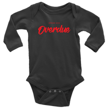Load image into Gallery viewer, Overdue Baby Bodysuit RED print