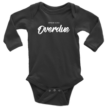 Load image into Gallery viewer, Overdue Baby Bodysuit WHITE print