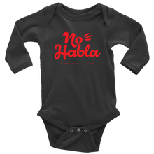 Load image into Gallery viewer, No Habla Baby Bodysuit RED print